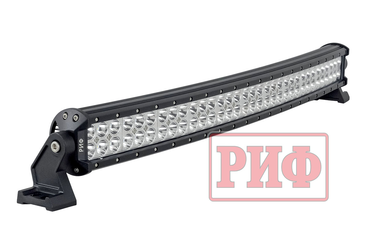 Светодиодная фара дальнего света РИФ 788 мм 198W LED (изогнутая) Светодиодная фара дальнего света РИФ 788 мм 198W LED (изогнутая)