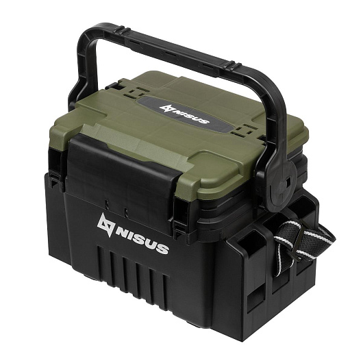 Ящик форелевый NISUS 30x21.5x25 см, черный с зеленым Ящик форелевый NISUS 30x21.5x25 см, черный с зеленым
