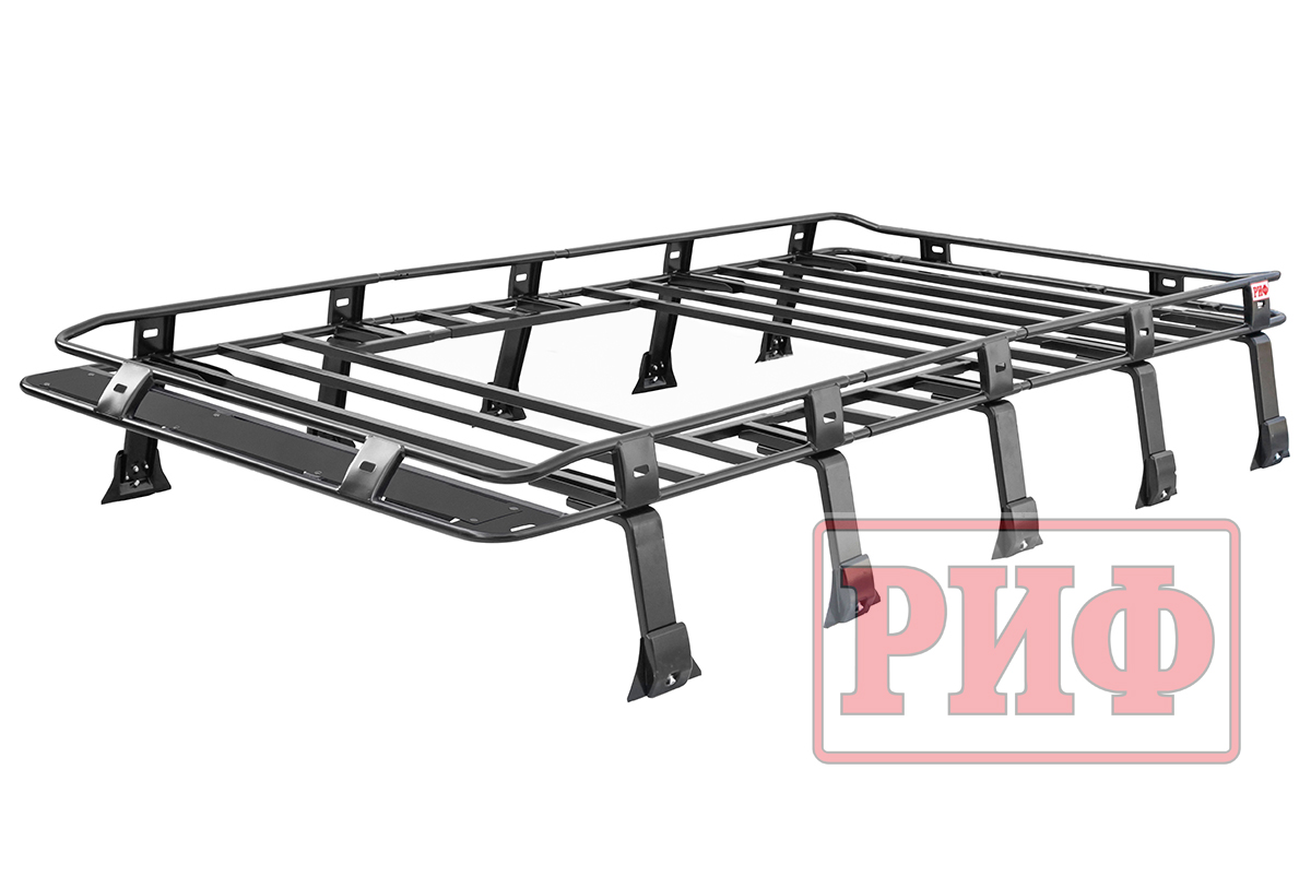 Багажник экспедиционный (корзина) РИФ 1500х2750 мм для ГАЗ Соболь (с люком) Багажник экспедиционный (корзина) РИФ 1500х2750 мм для ГАЗ Соболь (с люком)