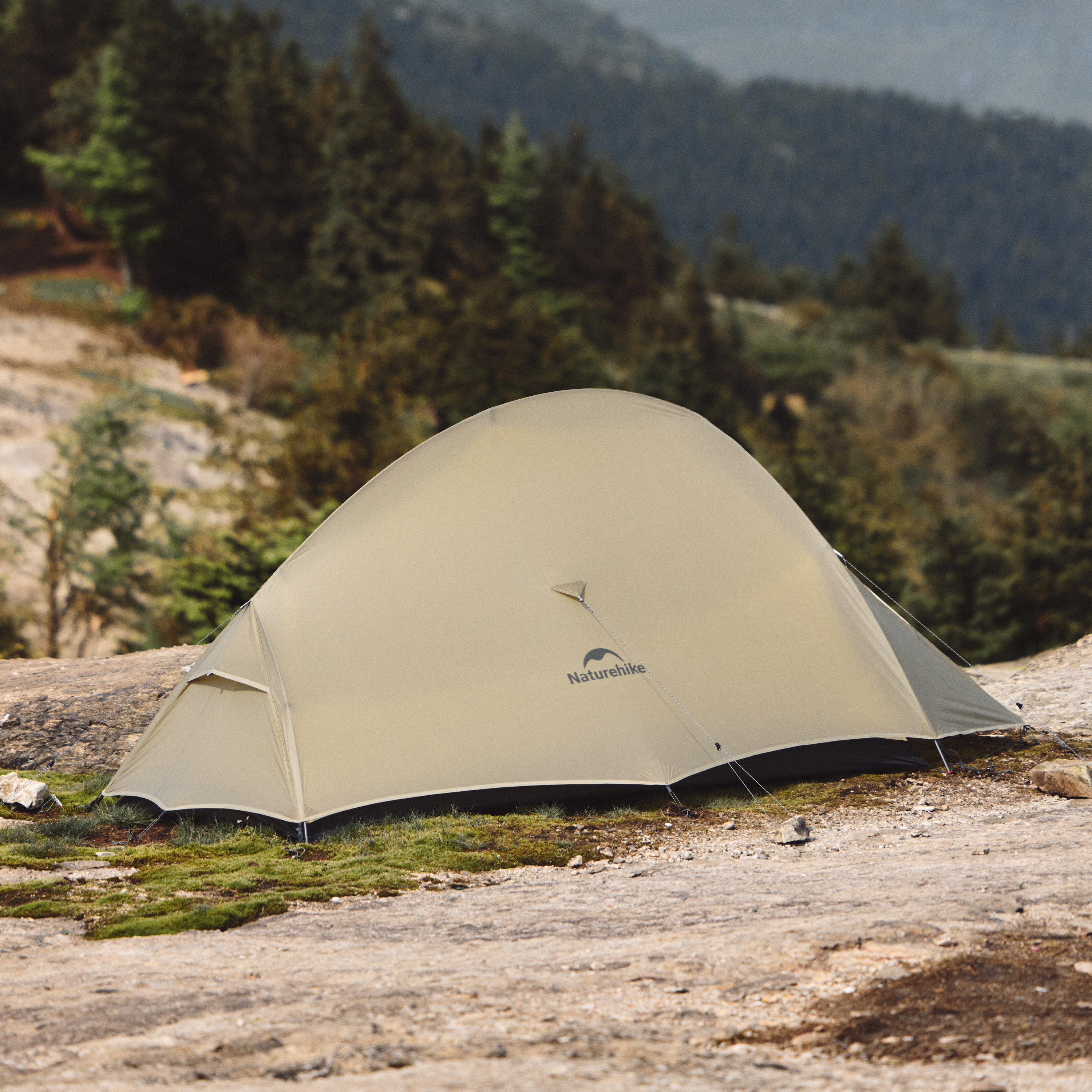 Палатка Naturehike Cloud Up Pro Si 1-местная, алюминиевый каркас, сверхлегкая, хаки
