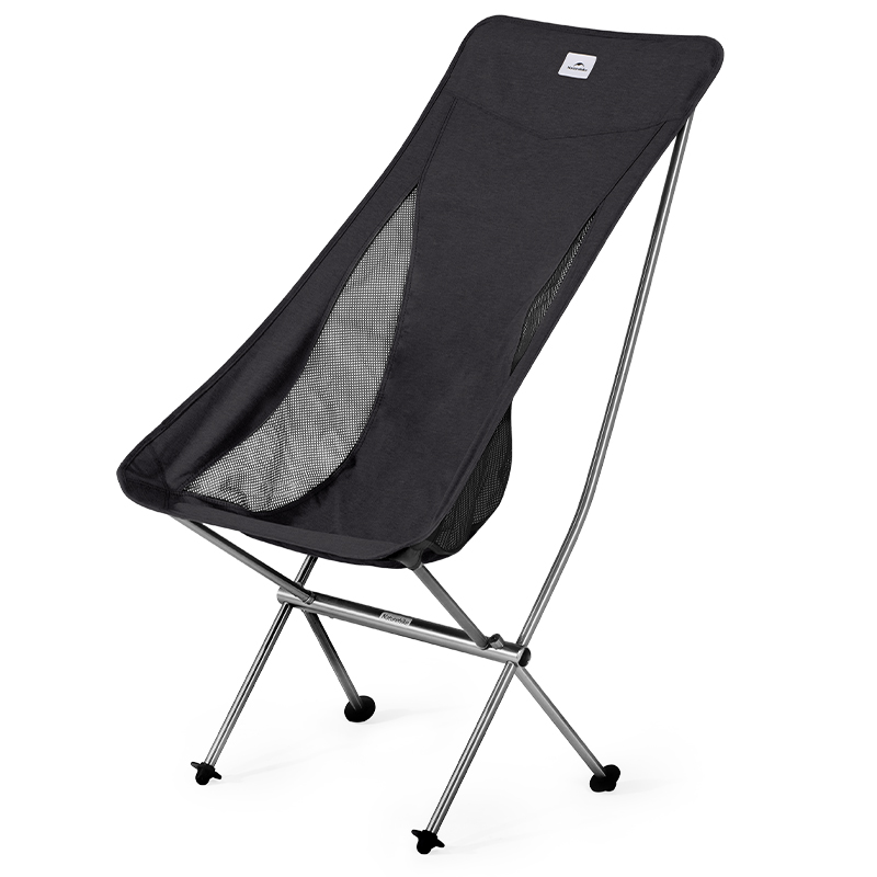 Кресло туристическое Naturehike Stellaluna L04 складное, черное, высокая спинка, до 150 кг Кресло туристическое Naturehike Stellaluna L04 складное, черное, высокая спинка, до 150 кг