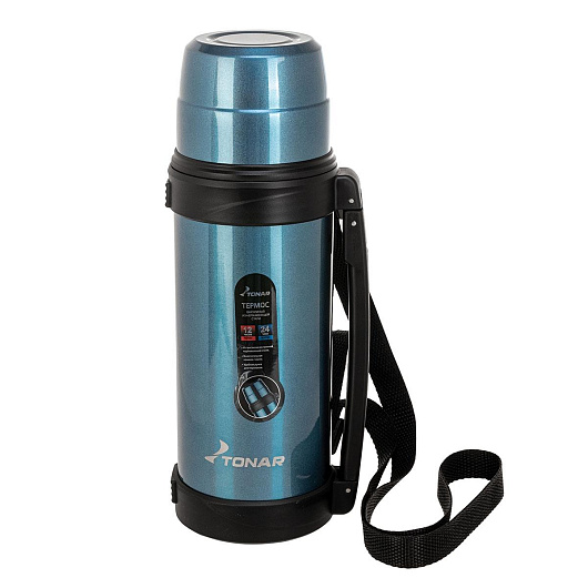 1 Термос ТОНАР 1200 мл (ручка), синий