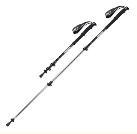 Палки треккинговые, алюминиевые, ST01, черные, для ходьбы (2 шт.) Палки треккинговые, алюминиевые, ST01, черные, для ходьбы (2 шт.)