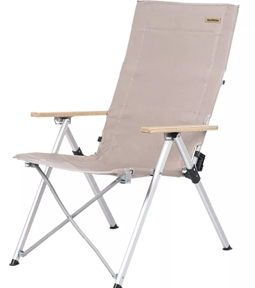 Кресло туристическое Naturehike складное, регулируемое, хаки, до 140 кг Кресло туристическое Naturehike складное, регулируемое, хаки, до 140 кг