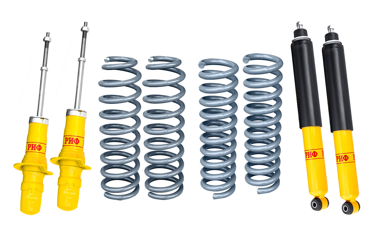 Комплект РИФ усиленной стандартной подвески для SsangYong Rexton 2 XVT до 2012 года (незав. задн. подвеска) +75 кг Комплект РИФ усиленной стандартной подвески для SsangYong Rexton 2 XVT до 2012 года (незав. задн. подвеска) +75 кг