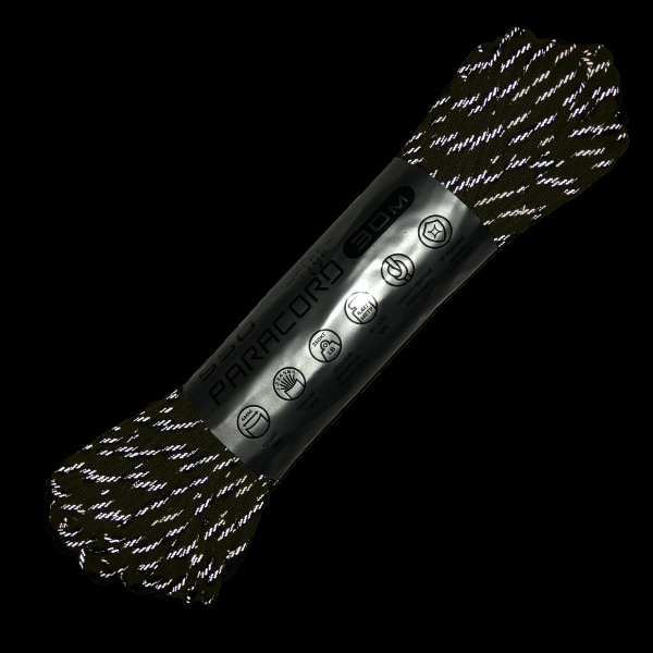 Паракорд 550 CORD nylon 30м световозвращающий (army green) Паракорд 550 CORD nylon 30м световозвращающий (army green)