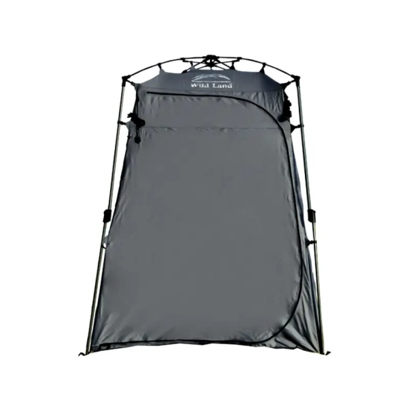 Палатка Wild Land душ-туалет, быстросборный, алюминиевый каркас, серо-зеленый Палатка Wild Land душ-туалет, быстросборный, алюминиевый каркас, серо-зеленый