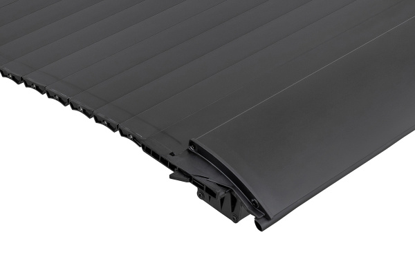 Крышка кузова РИФ для JAC T9, роллета раздвижная 1580х1620 мм, алюминиевая, черная