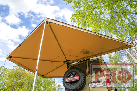 Маркиза автомобильная РИФ веерная 2,5х2,5 м (левая) Маркиза автомобильная РИФ веерная 2,5х2,5 м (левая)