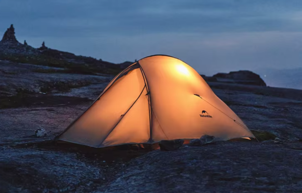 Палатка Naturehike Cloud Up Pro Si 1-местная, алюминиевый каркас, сверхлегкая, серо-красная