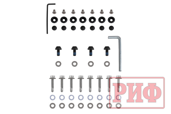 Крышка кузова РИФ для JAC T9, роллета раздвижная с электроприв.. 1580х1620 мм, алюм., черная