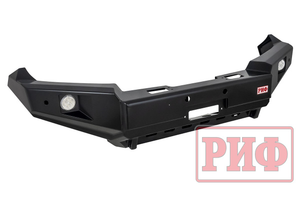 Бампер РИФ силовой передний TLC 200 2007-2015 c доп. фарами и защитой бачка омывателя Бампер РИФ силовой передний TLC 200 2007-2015 c доп. фарами и защитой бачка омывателя