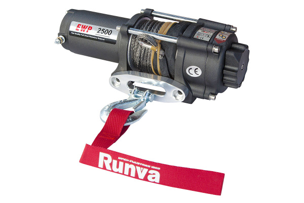 Лебёдка электрическая 12V Runva 2500A lbs 1140 кг (синтетический трос) Лебёдка электрическая 12V Runva 2500A lbs 1140 кг (синтетический трос)