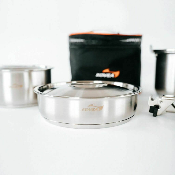 3 Набор посуды Kovea KOVEA TRIPLE STAINLESS COOKWARE-L 3 Набор посуды Kovea KOVEA TRIPLE STAINLESS COOKWARE-L