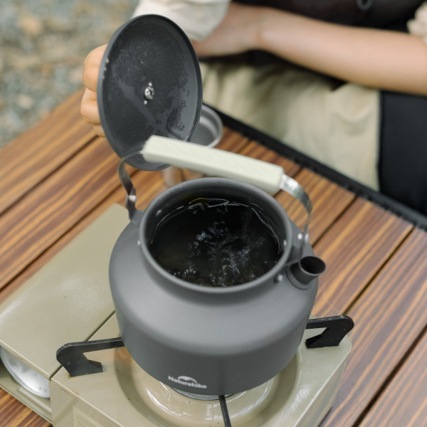 Чайник Naturehike туристический, 1,4 л., алюминий, серый