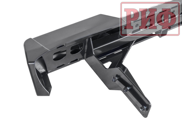 Бампер РИФ силовой задний Mitsubishi L200 2019-2022 с квадратом под фаркоп