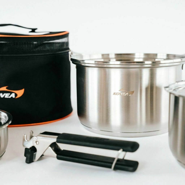 2 Набор посуды Kovea KOVEA TRIPLE STAINLESS COOKWARE-L 2 Набор посуды Kovea KOVEA TRIPLE STAINLESS COOKWARE-L