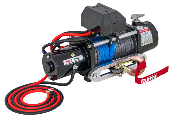 Лебёдка электрическая 12V Magnum 9000 lbs 4200 кг (синтетический трос) Лебёдка электрическая 12V Magnum 9000 lbs 4200 кг (синтетический трос)