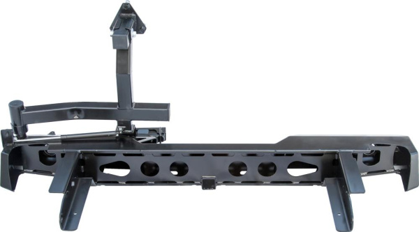 Бампер РИФ задний Nissan NP300 с фаркопом, калиткой и фонарями (длинный кузов) Бампер РИФ задний Nissan NP300 с фаркопом, калиткой и фонарями (длинный кузов)