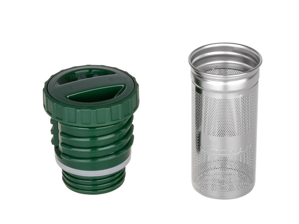 Термос ТОНАР 1600ML с ситечком зеленый (2 крышки-кружки)