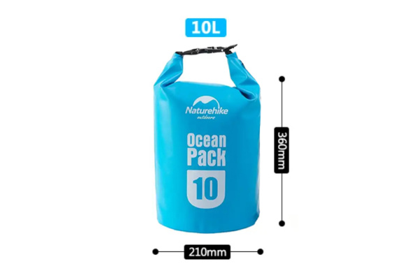 2 Гермомешок Naturehike Ocean Pack 10 л. (синий) 2 Гермомешок Naturehike Ocean Pack 10 л. (синий)