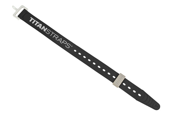 Ремень крепёжный TitanStraps Super Straps черный L = 36 см (Dmax = 9,5 см, Dmin = 3,2 см)