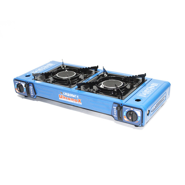 Плита газовая портативная СЛЕДОПЫТ- ULTRAMAX, двойная, керамическая, с переходником (уценка) Плита газовая портативная СЛЕДОПЫТ- ULTRAMAX, двойная, керамическая, с переходником (уценка)