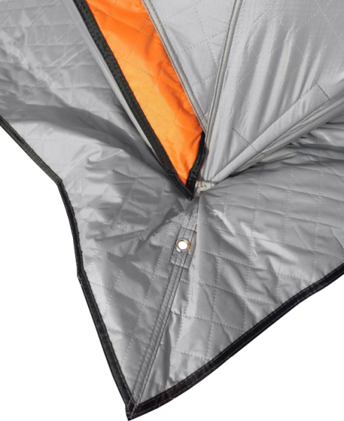 Палатка зимняя (240*240*210) оранжевая с серым