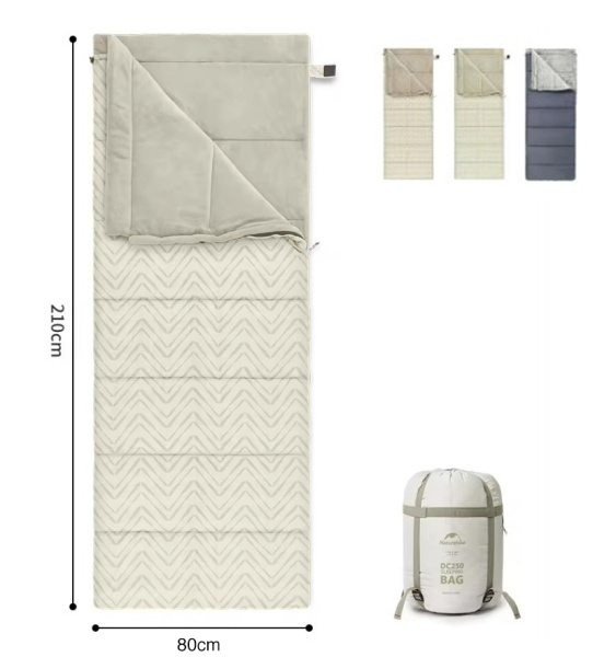 3 Мешок спальный Naturehike Shanmi, 210х80см, (ТК: +13C), (правый), светло-зеленый