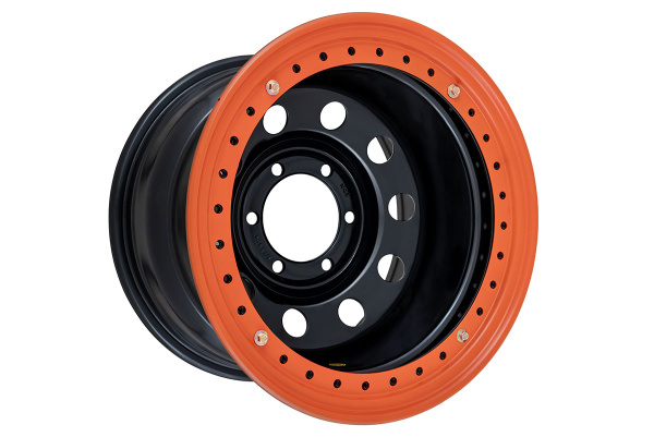 Диск усиленный Тойота Ниссан стальной черный 6x139,7 8xR16 d110 ET-44 с бедлоком (оранжевый) Диск усиленный Тойота Ниссан стальной черный 6x139,7 8xR16 d110 ET-44 с бедлоком (оранжевый)