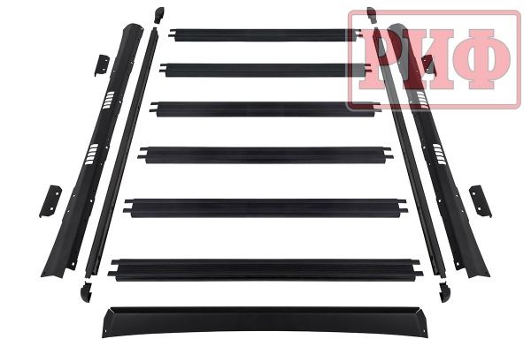 Багажник экспедиционный (платформа) алюминиевый РИФ 1150x1420 мм JAC T6, SOLLERS ST6 (с крепежом)