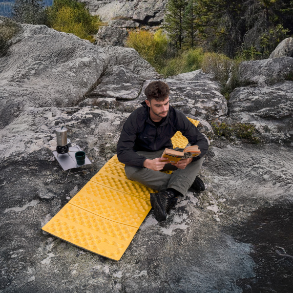 Коврик туристический Naturehike 185х56х2,5 см. IXPE, желтый