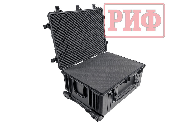 Кейс защитный ударопрочный РИФ 790х595х365 мм на колесах с телескопической ручкой