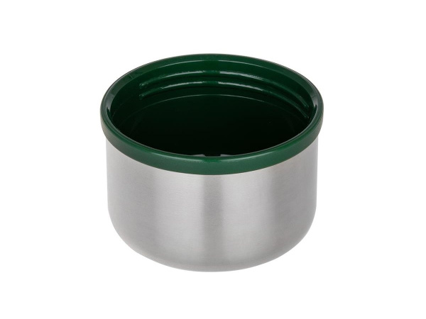 Термос ТОНАР 1200 мл с ситечком зеленый (2 крышки-кружки)