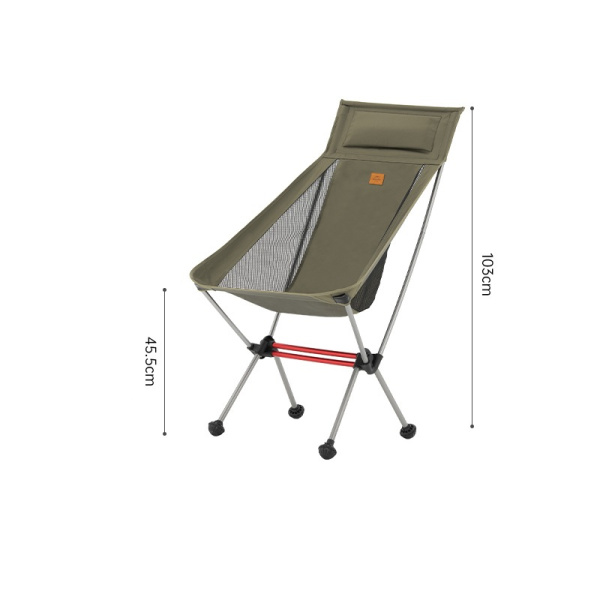 Кресло туристическое Naturehike Yamami YL02 складное, 44х46х103, до 120 кг, зеленое