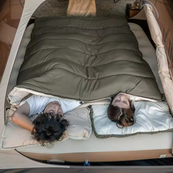 Мешок спальный Naturehike Lingdong, 225х75см, (ТК: +12C), (правый), бежевый