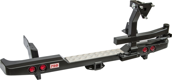 Бампер РИФ задний Ford Ranger T6 с фаркопом, калиткой и фонарями Бампер РИФ задний Ford Ranger T6 с фаркопом, калиткой и фонарями