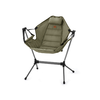Кресло туристическое Naturehike складное, олива, до 120 кг