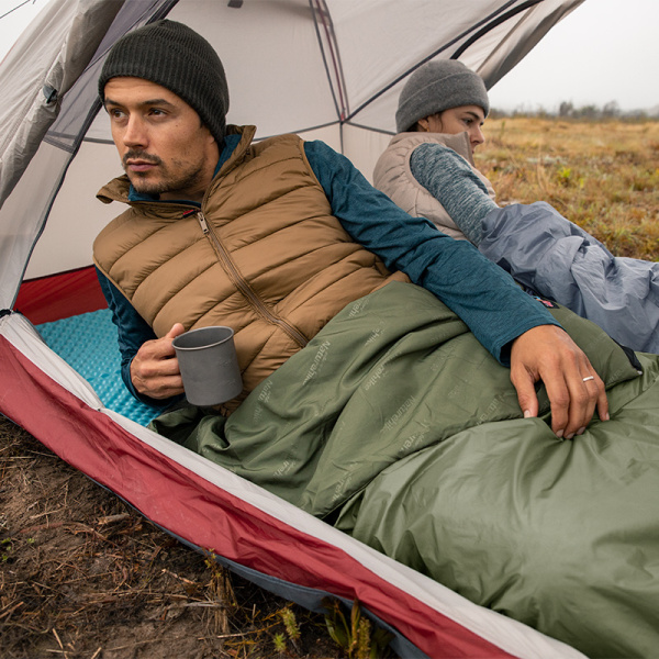Мешок спальный Naturehike LW180, 190х75 см, (ТК: +15C), зеленый