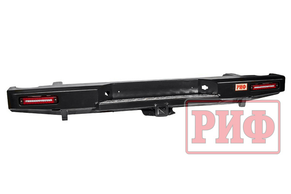 Бампер РИФ задний Nissan Navara D40 с фаркопом и фонарями Бампер РИФ задний Nissan Navara D40 с фаркопом и фонарями