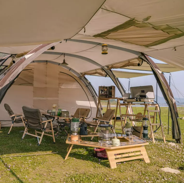 Палатка Naturehike Cloud Vessel Tunnel UPF 50+ 5-6 местная L, песочный