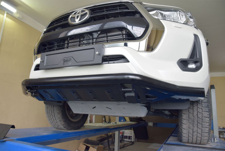 Бампер РИФ силовой передний Toyota Hilux 2020+ (устанавливается только с площадками RIFREV-30000/RIFREV-30001)
