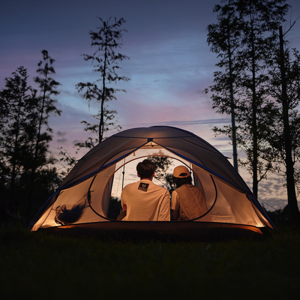 Палатка Naturehike Cloud-Creek (Yun chuan) 3-местная, алюминиевый каркас, коричневая, серия ВИНИЛ