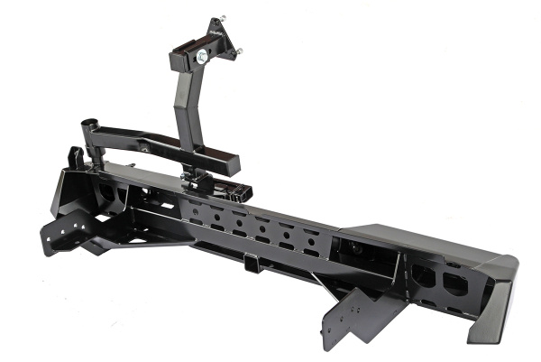 Бампер РИФ задний Mitsubishi L200 2015+ с квадратом под фаркоп, калиткой и фонарями