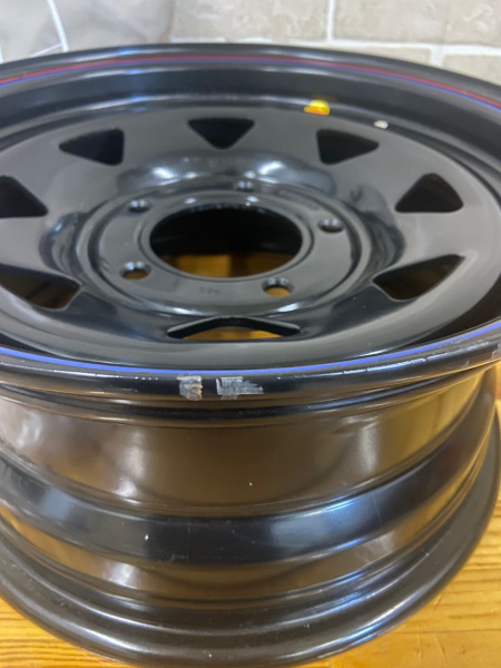 1 Диск усиленный ВАЗ НИВА стальной черный 5x139,7 7xR15 d98,5 ET+25 (треуг.) (уценка) 1 Диск усиленный ВАЗ НИВА стальной черный 5x139,7 7xR15 d98,5 ET+25 (треуг.) (уценка)