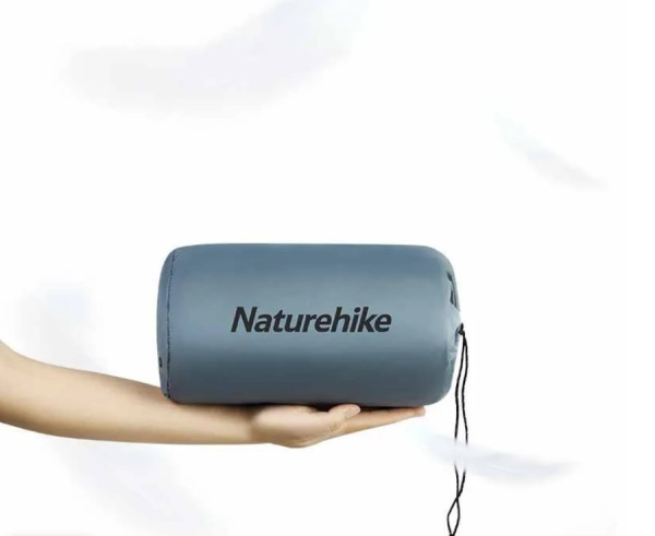 Коврик самонадувающийся Naturehike, 185x55x3,5 см, синий