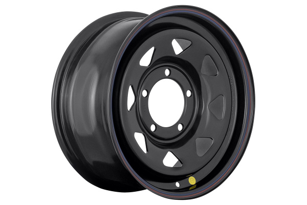 Диск усиленный УАЗ стальной черный 5x139,7 7xR16 d110 ET+30 (треуг. мелкий) Диск усиленный УАЗ стальной черный 5x139,7 7xR16 d110 ET+30 (треуг. мелкий)