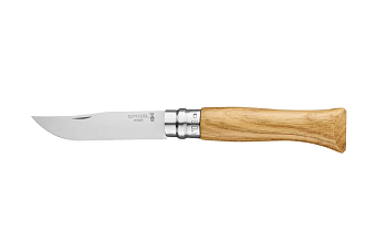 Нож Opinel №9, нержавеющая сталь, дубовая рукоять