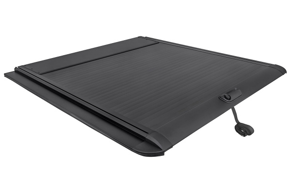 Крышка кузова РИФ для JAC T9, роллета раздвижная 1580х1620 мм, алюминиевая, черная