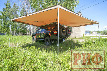 Маркиза автомобильная РИФ веерная 3,0х3,0 м (левая)